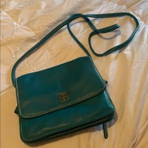 Teal blue purse